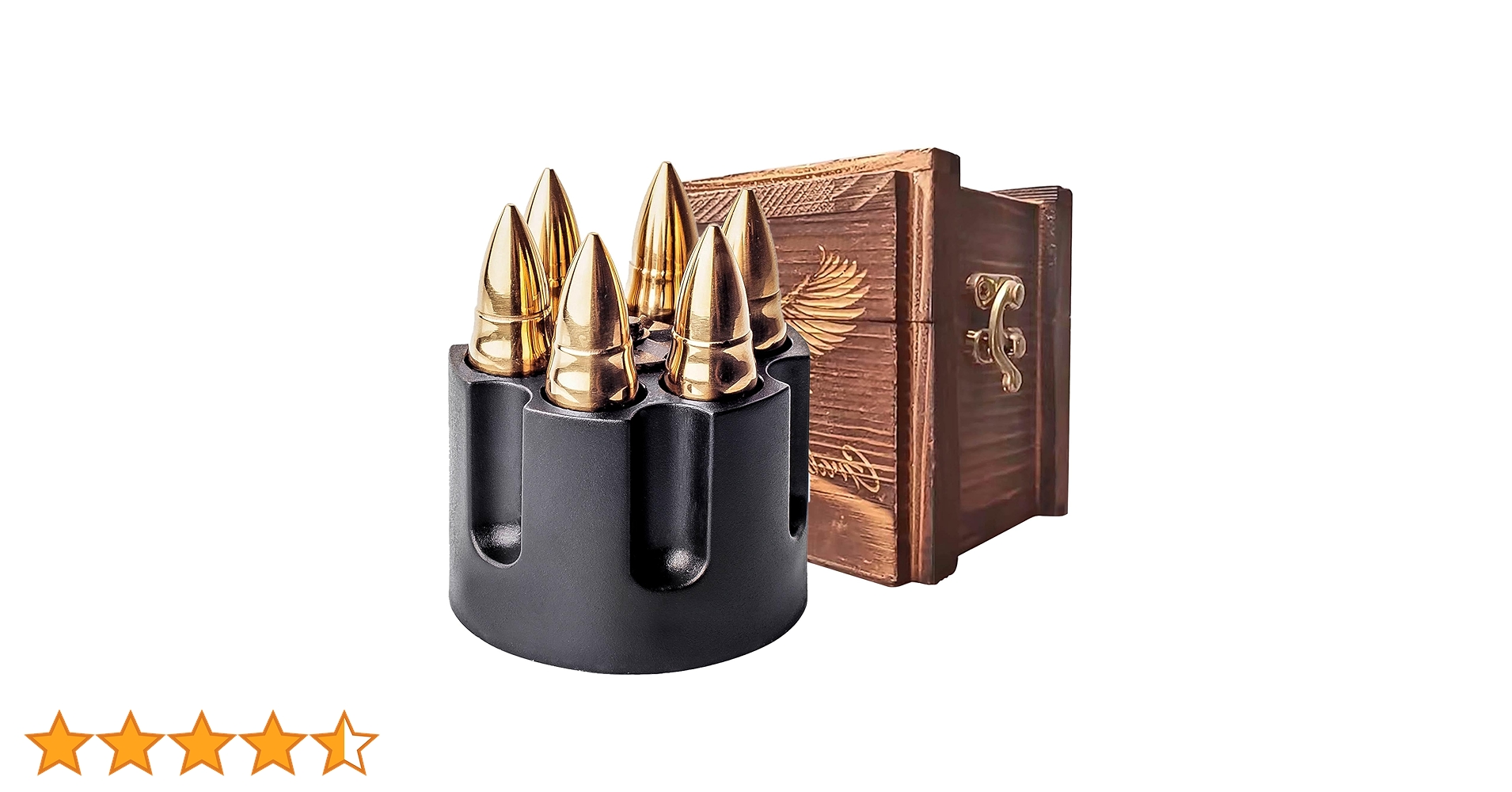 Amazon | GOLDEN WHISKEY STONES 特大 6個 ステンレススチール製